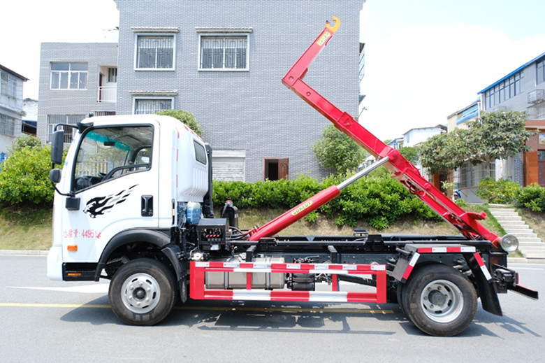 藍牌重汽王牌車廂可卸式垃圾車